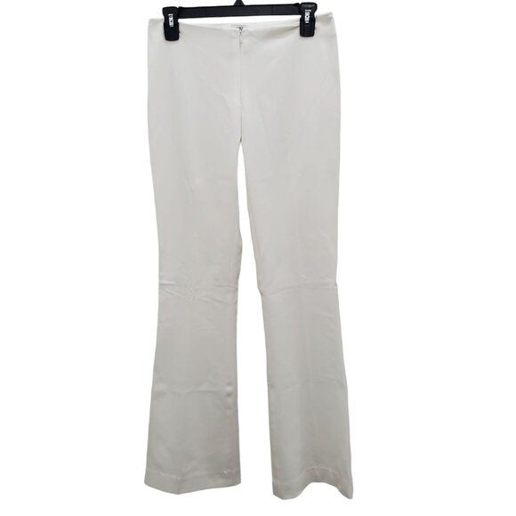 Cache Vintage Women's White No Waist Trouser Leg Dress Pants USA Made Size 2 - Picture 1 of 6